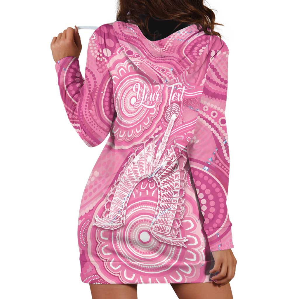 50 Years Deadly NAIDOC Week 2026 Personalised Hoodie Dress Dhari Pink Indigenous Art
