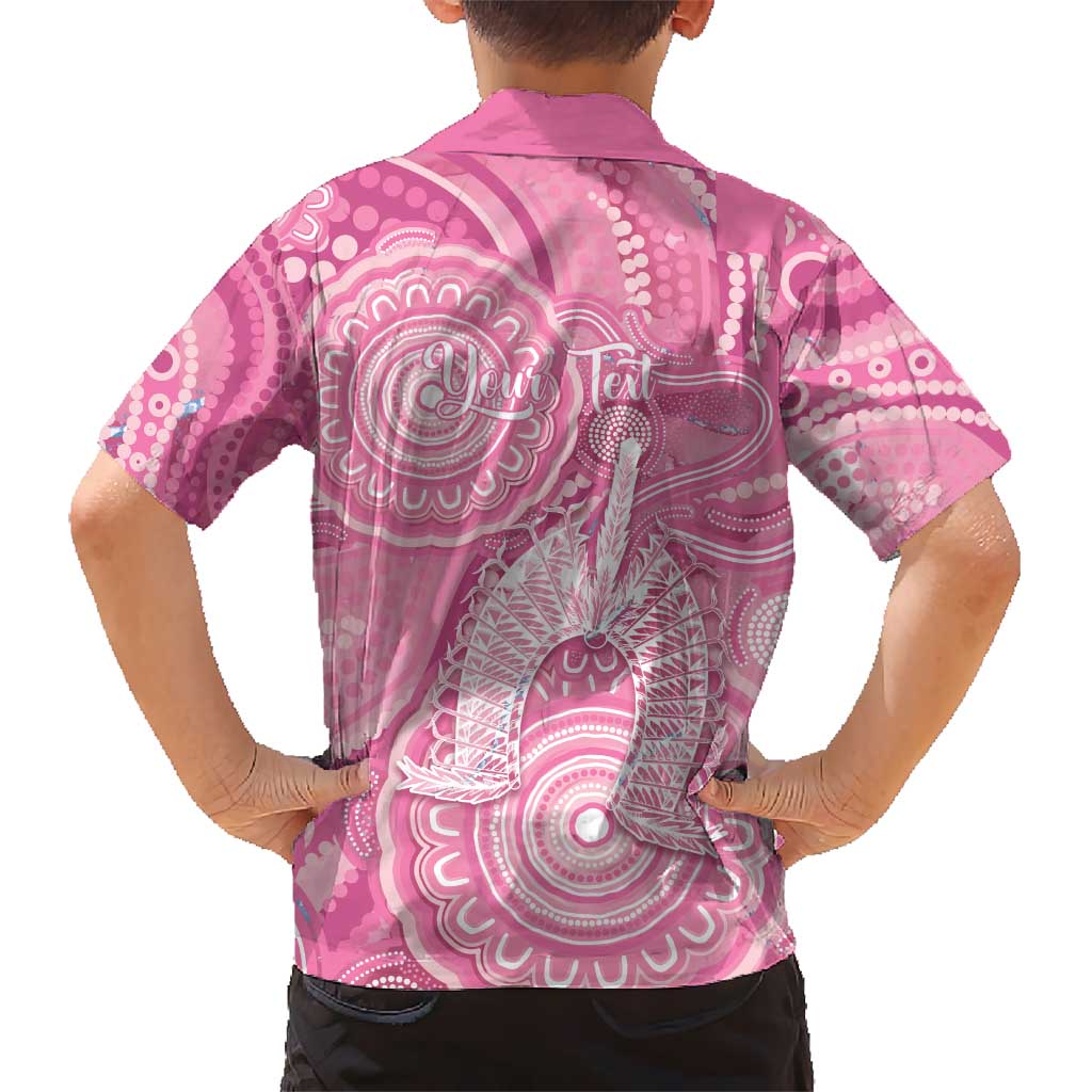 50 Years Deadly NAIDOC Week 2026 Personalised Kid Hawaiian Shirt Dhari Pink Indigenous Art