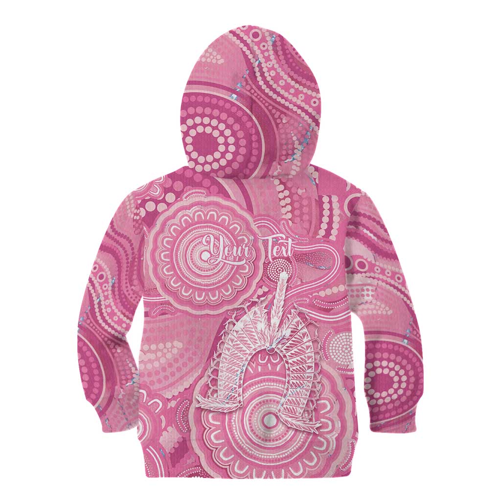 50 Years Deadly NAIDOC Week 2026 Personalised Kid Hoodie Dhari Pink Indigenous Art