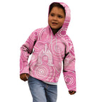 50 Years Deadly NAIDOC Week 2026 Personalised Kid Hoodie Dhari Pink Indigenous Art