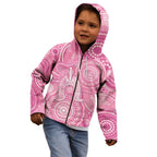 50 Years Deadly NAIDOC Week 2026 Personalised Kid Hoodie Dhari Pink Indigenous Art
