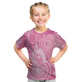 50 Years Deadly NAIDOC Week 2026 Personalised Kid T Shirt Dhari Pink Indigenous Art