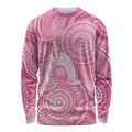 50 Years Deadly NAIDOC Week 2026 Personalised Long Sleeve Shirt Dhari Pink Indigenous Art