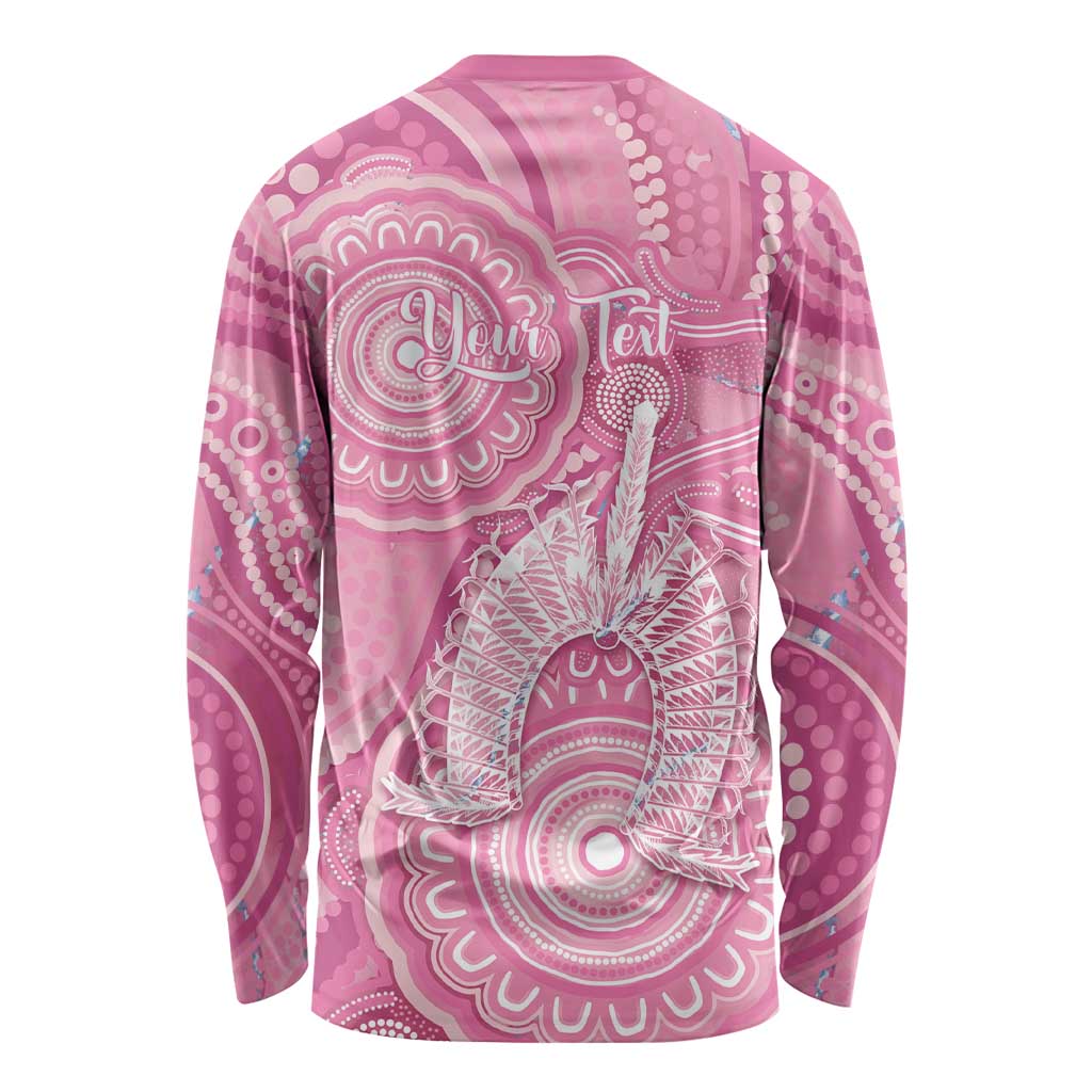 50 Years Deadly NAIDOC Week 2026 Personalised Long Sleeve Shirt Dhari Pink Indigenous Art