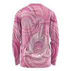 50 Years Deadly NAIDOC Week 2026 Personalised Long Sleeve Shirt Dhari Pink Indigenous Art