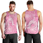 50 Years Deadly NAIDOC Week 2026 Personalised Men Tank Top Dhari Pink Indigenous Art