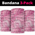 50 Years Deadly NAIDOC Week 2026 Personalised Neck Gaiter Dhari Pink Indigenous Art