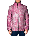 50 Years Deadly NAIDOC Week 2026 Personalised Padded Jacket Dhari Pink Indigenous Art