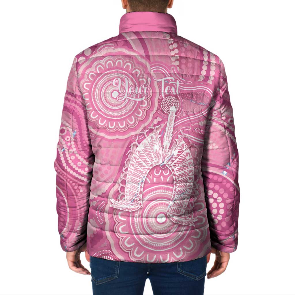 50 Years Deadly NAIDOC Week 2026 Personalised Padded Jacket Dhari Pink Indigenous Art