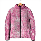 50 Years Deadly NAIDOC Week 2026 Personalised Padded Jacket Dhari Pink Indigenous Art