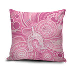 50 Years Deadly NAIDOC Week 2026 Personalised Pillow Cover Dhari Pink Indigenous Art