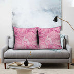 50 Years Deadly NAIDOC Week 2026 Personalised Pillow Cover Dhari Pink Indigenous Art