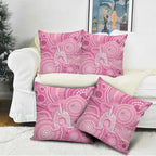 50 Years Deadly NAIDOC Week 2026 Personalised Pillow Cover Dhari Pink Indigenous Art
