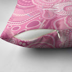 50 Years Deadly NAIDOC Week 2026 Personalised Pillow Cover Dhari Pink Indigenous Art
