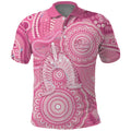 50 Years Deadly NAIDOC Week 2026 Personalised Polo Shirt Dhari Pink Indigenous Art