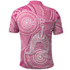 50 Years Deadly NAIDOC Week 2026 Personalised Polo Shirt Dhari Pink Indigenous Art