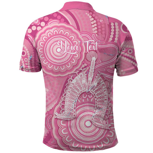 50 Years Deadly NAIDOC Week 2026 Personalised Polo Shirt Dhari Pink Indigenous Art