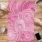 50 Years Deadly NAIDOC Week 2026 Personalised Puzzle Dhari Pink Indigenous Art