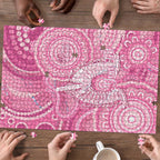 50 Years Deadly NAIDOC Week 2026 Personalised Puzzle Dhari Pink Indigenous Art