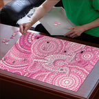 50 Years Deadly NAIDOC Week 2026 Personalised Puzzle Dhari Pink Indigenous Art