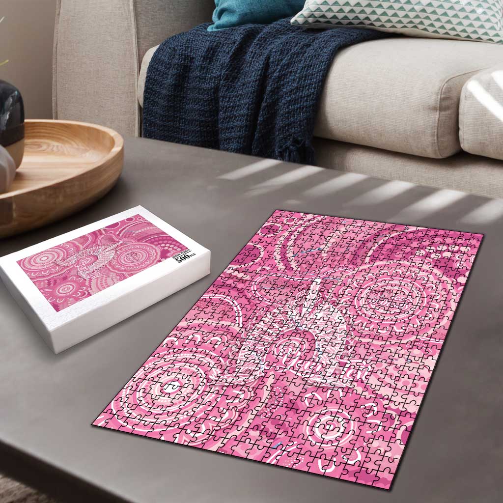 50 Years Deadly NAIDOC Week 2026 Personalised Puzzle Dhari Pink Indigenous Art