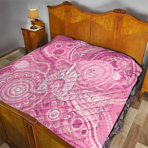 50 Years Deadly NAIDOC Week 2026 Personalised Quilt Dhari Pink Indigenous Art