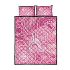 50 Years Deadly NAIDOC Week 2026 Personalised Quilt Bed Set Dhari Pink Indigenous Art