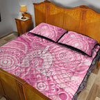 50 Years Deadly NAIDOC Week 2026 Personalised Quilt Bed Set Dhari Pink Indigenous Art