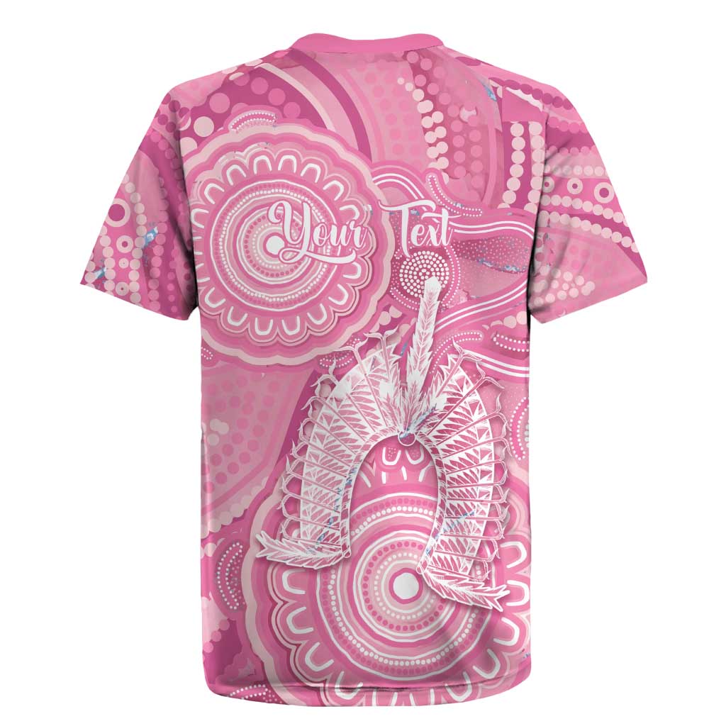 50 Years Deadly NAIDOC Week 2026 Personalised Rugby Jersey Dhari Pink Indigenous Art