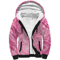 50 Years Deadly NAIDOC Week 2026 Personalised Sherpa Hoodie Dhari Pink Indigenous Art