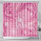 50 Years Deadly NAIDOC Week 2026 Personalised Shower Curtain Dhari Pink Indigenous Art