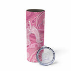 50 Years Deadly NAIDOC Week 2026 Personalised Skinny Tumbler Dhari Pink Indigenous Art