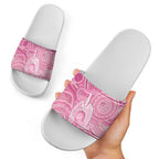 50 Years Deadly NAIDOC Week 2026 Personalised Slide Sandals Dhari Pink Indigenous Art