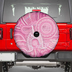 50 Years Deadly NAIDOC Week 2026 Personalised Spare Tire Cover Dhari Pink Indigenous Art