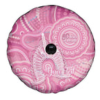 50 Years Deadly NAIDOC Week 2026 Personalised Spare Tire Cover Dhari Pink Indigenous Art