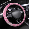 50 Years Deadly NAIDOC Week 2026 Steering Wheel Cover Dhari Pink Indigenous Art