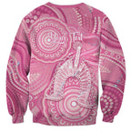 50 Years Deadly NAIDOC Week 2026 Personalised Sweatshirt Dhari Pink Indigenous Art