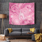 50 Years Deadly NAIDOC Week 2026 Personalised Tapestry Dhari Pink Indigenous Art