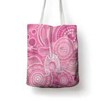 50 Years Deadly NAIDOC Week 2026 Personalised Tote Bag Dhari Pink Indigenous Art