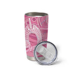 50 Years Deadly NAIDOC Week 2026 Personalised Tumbler Cup Dhari Pink Indigenous Art