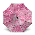 50 Years Deadly NAIDOC Week 2026 Personalised Umbrella Dhari Pink Indigenous Art
