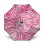 50 Years Deadly NAIDOC Week 2026 Personalised Umbrella Dhari Pink Indigenous Art