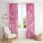 50 Years Deadly NAIDOC Week 2026 Personalised Window Curtain Dhari Pink Indigenous Art