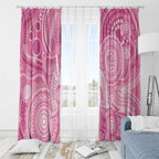 50 Years Deadly NAIDOC Week 2026 Personalised Window Curtain Dhari Pink Indigenous Art