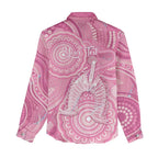 50 Years Deadly NAIDOC Week 2026 Personalised Women Casual Shirt Dhari Pink Indigenous Art