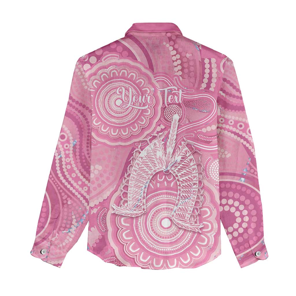50 Years Deadly NAIDOC Week 2026 Personalised Women Casual Shirt Dhari Pink Indigenous Art