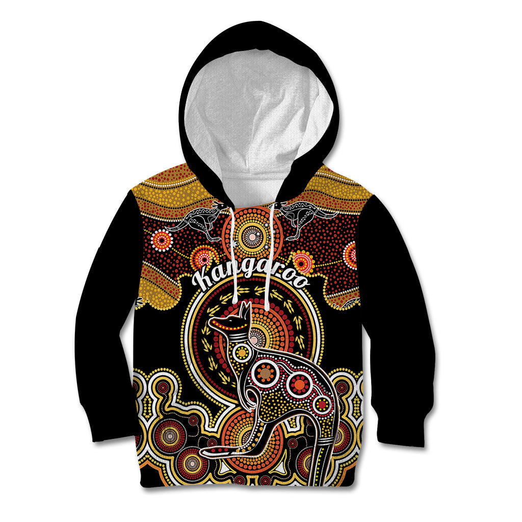 personalised-australian-astrology-kid-hoodie-aboriginal-kangaroo-zodiac-sign