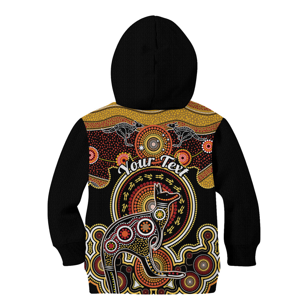 personalised-australian-astrology-kid-hoodie-aboriginal-kangaroo-zodiac-sign