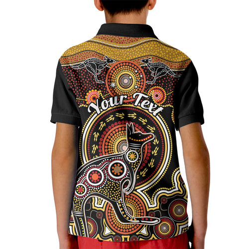 personalised-australian-astrology-kid-polo-shirt-aboriginal-kangaroo-zodiac-sign