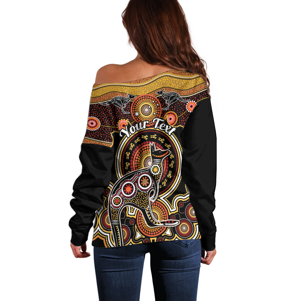 personalised-australian-astrology-off-shoulder-sweater-aboriginal-kangaroo-zodiac-sign